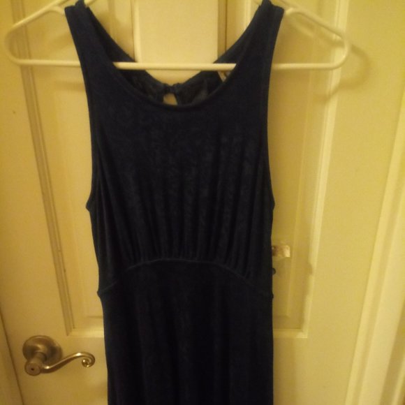 Free People Fit and Flare Dress in Dark Blue - Picture 3 of 8